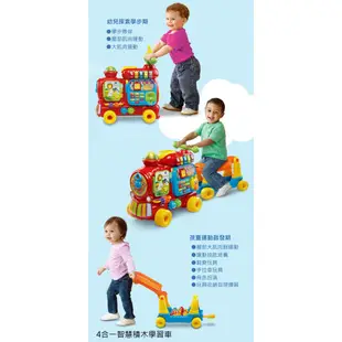 Vtech 4合1智慧積木學習車(粉/紅/藍)【安琪兒婦嬰百貨】