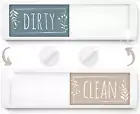 Stylish Dishwasher Magnet Clean Dirty Sign - Ideal Clean Dirty Magnet for Dishwa