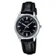 CASIO 經典復古輕巧指針腕錶-黑色X銀框(LTP-V005L-1A)/30mm