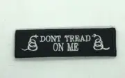 Hook and loop Fastener Patch Gadsden Don't Tread On Me black 3.8x1"