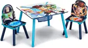 Delta Children Kids Table and Chair Set with Storage (2 Chairs Included) - Ideal for Arts & Crafts, Snack Time, Homeschooling, Homework & More, Disney/Pixar Toy Story 4