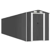 Garden Shed Outdoor Storage Tool Workshop Sheds Steel Dark Grey 192x938x223cm