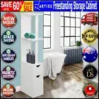 Artiss Bathroom Cabinet Toilet Storage Shelf Holder Cupboard Laundry White New