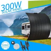 300W 12V ETFE Flexible Solar Panel Mono Home Caravan Camping Battery Charging AU