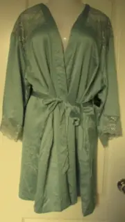 INC Blue Amazonite Wrap and Chemise set with lace lined bust Size XX-Large