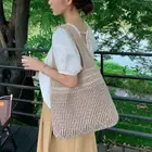 Hollow Woven Women Crochet Bag Shopping Tote Retro Handbags Beach