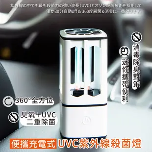 移動式USB充電式UVC紫外線臭氧殺菌燈
