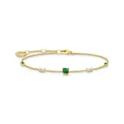 Buy Bracelet with green and white stones gold by Thomas Sabo online - THOMAS SABO Australia