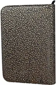 Scissor Shears Case for Hairstylists & Barbers, Vintage PU Leather Salon Hairdresser Tools Organizer Bag, Portable Grooming Accessories Holster Pouch (Black)