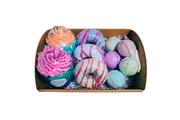 Dessert Pack - A combination of bath bombs including cupcake and doughnut bath bombs- these bath bombs are great gift sets for women. Bath bombs kids will love - 780 Gram