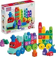 Mega Bloks ABC Learning Train Building Set Building Kit