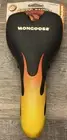 2001 Mongoose BMX Racing Seat Velo Saddle Black Flames Old Mid School Y2K OG
