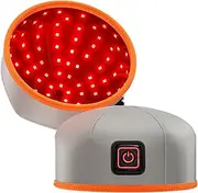 Scienlodic Red Light Therapy Cap - Near Infrared Light Hair Growth Device, 102 LEDs, 660nm and 850nm Wavelengths, Hair Loss Treatment for Thinning Hair with Breathing Pulse Mode - Grey