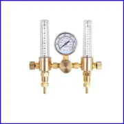 Precision Dual Flow Meter Argon Regulator for MIG/TIG - 0-60 CFH & 0-4500 PSI