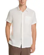Scotch & Soda Core Regular Fit Short Sleeve Linen Shirt