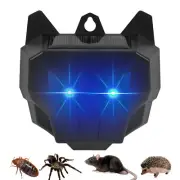 Solar Wild Animal Repeller Predator Guard LED Deterrent Night Light For Deer Owl