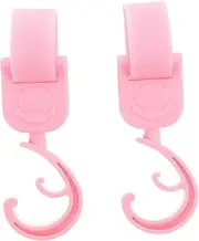 ULDIGI 2 Pcs Stroller Hooks Versatile Stroller Clips for Easy Attachment Compatible with Various for Carrying Shopping Bags and Purses