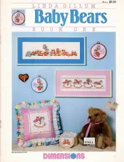Baby Bears Book One by Linda Gillum Cross Stitch Leaflet #111 NOS