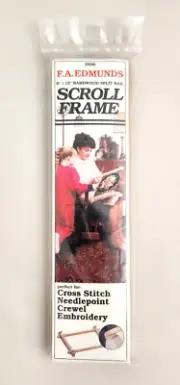 Edmunds Scroll Frame Needlework 6"x12" Hardwood Split Rail
