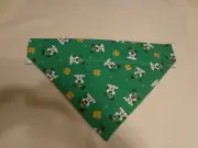 ST. PATRICK'S DAY DOG COLLAR BANDANAS/SCARVES NEW S,M,L,XL SLIDE ON COLLAR