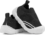 [Charrost] Baby Shoes Boys and Girls First Walking Shoes Non Slip Soft Rubber Soles Infant Toddler Shoes Mesh Knitted Elastic Breathable Lightweight Materials Kids Sneakers Outdoor