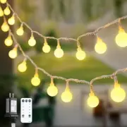 Cadena de luces LED de 100 pies para interiores y exteriores, resistente al agua