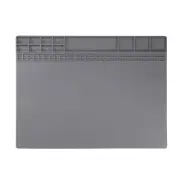 Soldering Mat 15.8"x11.8" Silicone Magnetic Electronics Work Mat, Gray