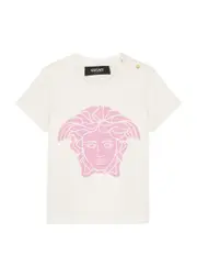 Versace Kids Medusa-print Stretch-cotton T-shirt - Pink Light - 18/24M (18 Months) 18/24M (18 months)