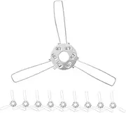 BAZEITFLOW 10pcs DIY Lampshade Spring Clip 3 Fork Bracket for DIY Lighting Fixing