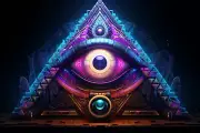 Third Eye UV tapestry, Blacklight Reactive, Psychedelic Tapestry, Trippy Art