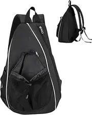 Pickle Ball Backpack, Pickle Ball Paddle Organizer Bag | Lightweight Zippered Pouch Organizes Clothes, Shoes, Water Bottles and Sports Equipment