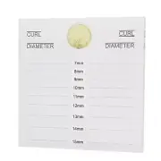 Amber Lash Double Row Adhesive Pallet with Jade Stone