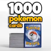 1000 Pokemon Cards Bulk Pack - Shiny Foil Holo Guaranteed