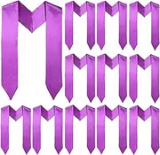 [MoDooris] 70 Inch Graduation Stoles 2024 Unisex Adult Graduation Sash Plain Grad Stole Graduate Honor Stole, Purple, Large