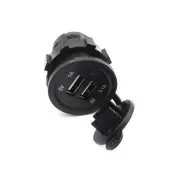 12-24V Socket Splitter Dual USB Port Car Charger Power Adaptor Green