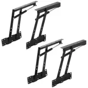 4 PCS Lift Up Top Hinge Spring Folding Stand Rack Bracket Tea Coffee Table Hi...