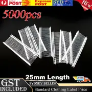 5000Pcs 25mm Standard Clothing Label Price Tagging Tag Gun Barbs Fastener Pin AU