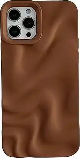 [Caseative] for iPhone 12 Pro Case,Water Ripple Pattern Wave Compatible with iPhone Case (Brown,iPhone 12 Pro)