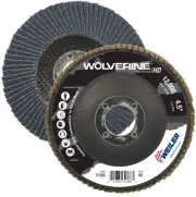 31388 Wolverine 4-1/2" x 7/8" Arbor Hole Abrasive Flap Disc, 60 Grit Zirconia...