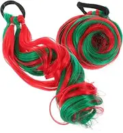 WRITWAA 2pcs Ponytail Extensions for Comfortable Hair with Hair Ring for Active Play and Sports