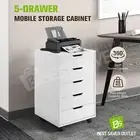 Filing Document Organiser Chest Home Office Storage Cupboard Printer Stand White