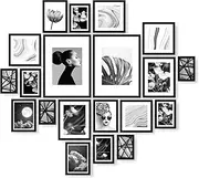 Cooper & Co. Instant Gallery Wall 20 Pieces Photo Frame Set, Black