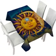 Star Sun Moon Tablecloth