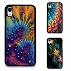 Non Slip For iPhone XS 11 12 13 14 15 16 Pro Max artificial design fractal swirl