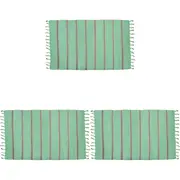 3PK LVD Cotton Woven Soft Mat Mint Home Kitchen Tabletop Tableware Decor 90cm