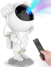 [Mooyran] Astronaut Galaxy Star Projector Night Light - Astronaut Space Projector LED Lamp with Timer and Remote, Starry Nebula Ceiling Projection, Aesthetic Room Decor for Gaming Room, Home Theater