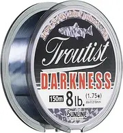 SUNLINE Darkness HG Nylon Line, Troutist, 492.8 ft (150 m)