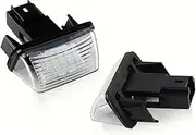 XEBRAD 2pc LIGHT License Number Plate Light, for Citroen, C3 C4 C5 Berlingo Saxo Xsara Picasso, for Peugeot, 206 207 306 307 308 5008 Car Number Plate Light