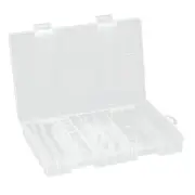 Clear Hard Plastic AA/AAA C D 9V Cell Battery Storage Case/Organizer/Holder Box