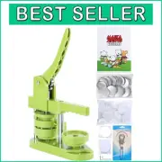 Easy-to-Use 58mm Button Maker with Circle Cutter & Magic Book – Craft Anywhere